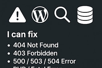 fix wordpress errors, 404 not found, 403 forbidden, error 500, PHP, theme