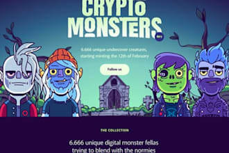 create a crypto meme coin website, meme coin landing page, meme coin ico presale