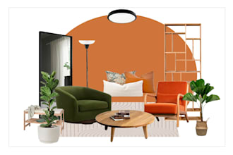 create a clear and professional architectural mood board