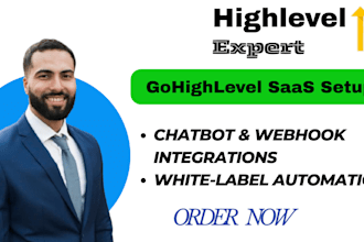 set up gohighlevel saas, whitelabel and webhook integrations