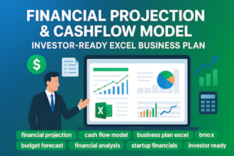 create financial projection cashflow business plan excel project data solution