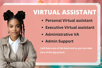 personal virtual assistant, executive virtual assistant, administrative VA