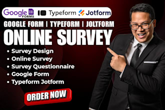 design online surveys questionnaire using google form typeform and joltform