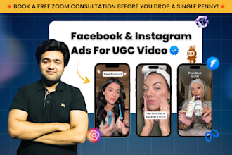 setup and manage meta facebook ads campaign for female spokesperson ugc videos