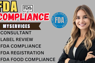 be your fda food labelling, product compliances consultant and reviewer