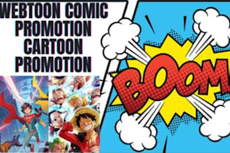 organic and viral webtoon promotion, wattpad, manga, tapas to target audience