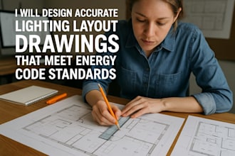 design accurate lighting layout drawings that meet energy code standards