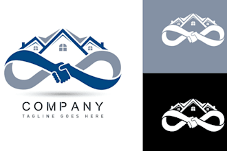 do modern professional high quality handshake logo design