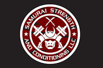do modern custom samurai logo design