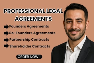 draft founders and co founders agreements for startups, investors, entrepreneurs