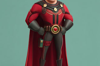 superhero character for comics