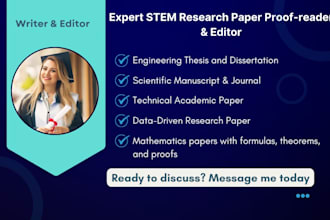 proofread stem dissertations, theses, and manuscripts in engineering and science