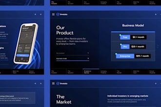 design professional powerpoint presentation and investor pitch deck