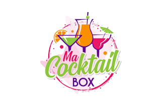 create attractive and imagination bartender logo design