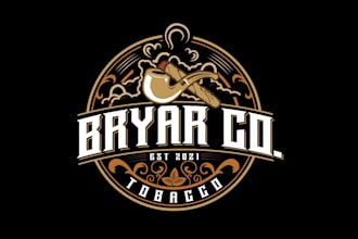 create attractive and imagination cigar logo design
