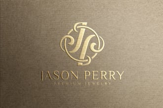 design an embossed gold and silver logo for your brand