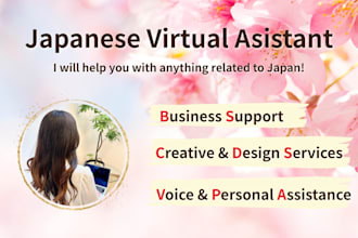 be your japanese virtual assistant and customer support