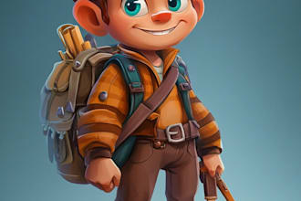 do 2d game character design and animation