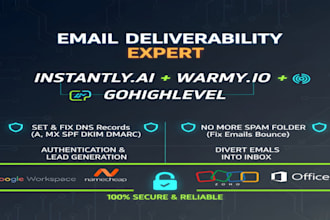 setup or fix instantly ai snov, manyreach smartlead ai for cold emails
