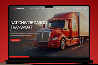 create cargo,courier, towing, transport, freight broker, moving,dispatch website