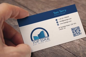design a professional and modern business card