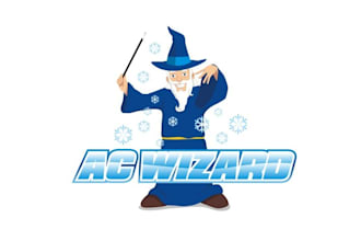 design wonderful cooler wizard logo for ac wizard