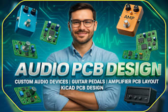 custom pcb design for audio devices, guitar effects pedal pcb