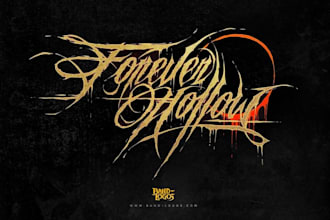 design a power metal fantasy logo with epic details