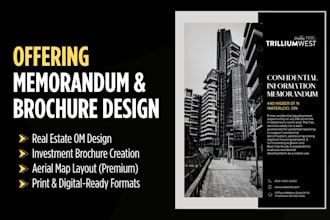 design commercial real estate offering memorandum or om