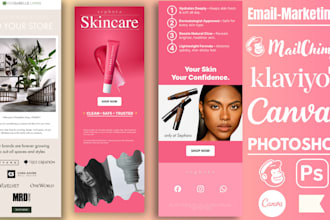 design klaviyo email templates and setup automation flows