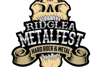 design a metal festival logo with cdetail