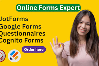 create jotform, google form, typeform, online form,survey