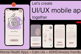 design a calm and intuitive therapy or mental health app