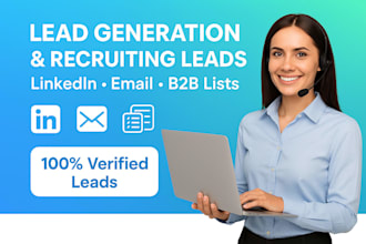 collect recruiting lead generation, recruiting email list for HR managers