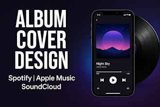 professionally design your album cover art or music artwork music cover art