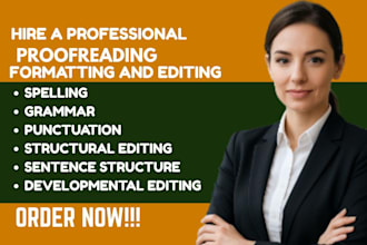 grammar check, spell check, copyedit, and proofread english text