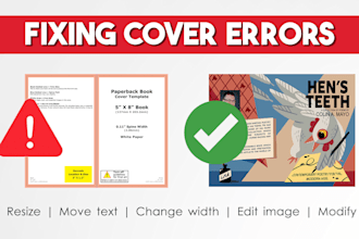 fix, resize, edit, modify book covers