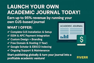 setup your academic journal website with ojs