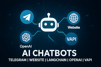 create ai chatbot telegram bot website chatbot langchain openai vapi ai agent