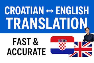 translate text or documents from croatian to english and vice versa