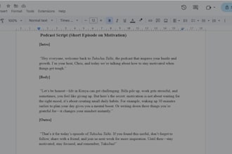 write scripts and notes for your podcast
