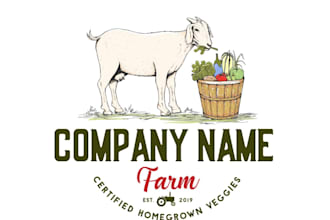 design gorgeous goat logo just for your company