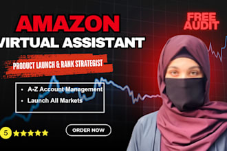 be your amazon fba virtual assistant private label expert VA
