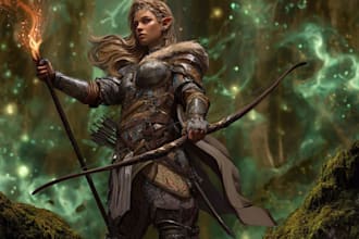 draw your fantasy character from dnd concept art