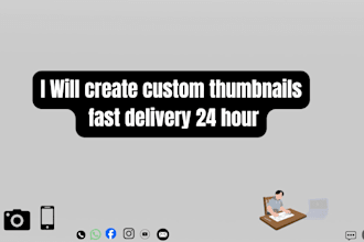 create custom thumbnails fast delivery 24 hour