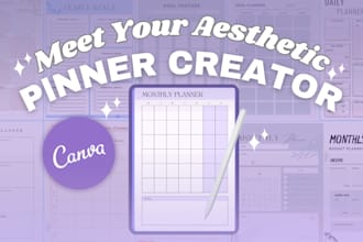 design aesthetic printable planners