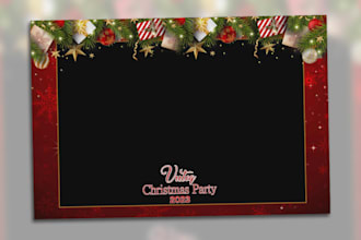 do photo booth template, 360 overlay design