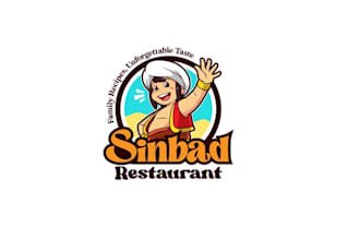 design sinbad restaurant culinary voyage family traditions logo