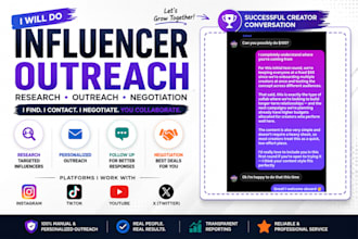 find, recruit and negotiate with influencers and ugc creators