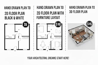 redraw floor plan for real estate agent,